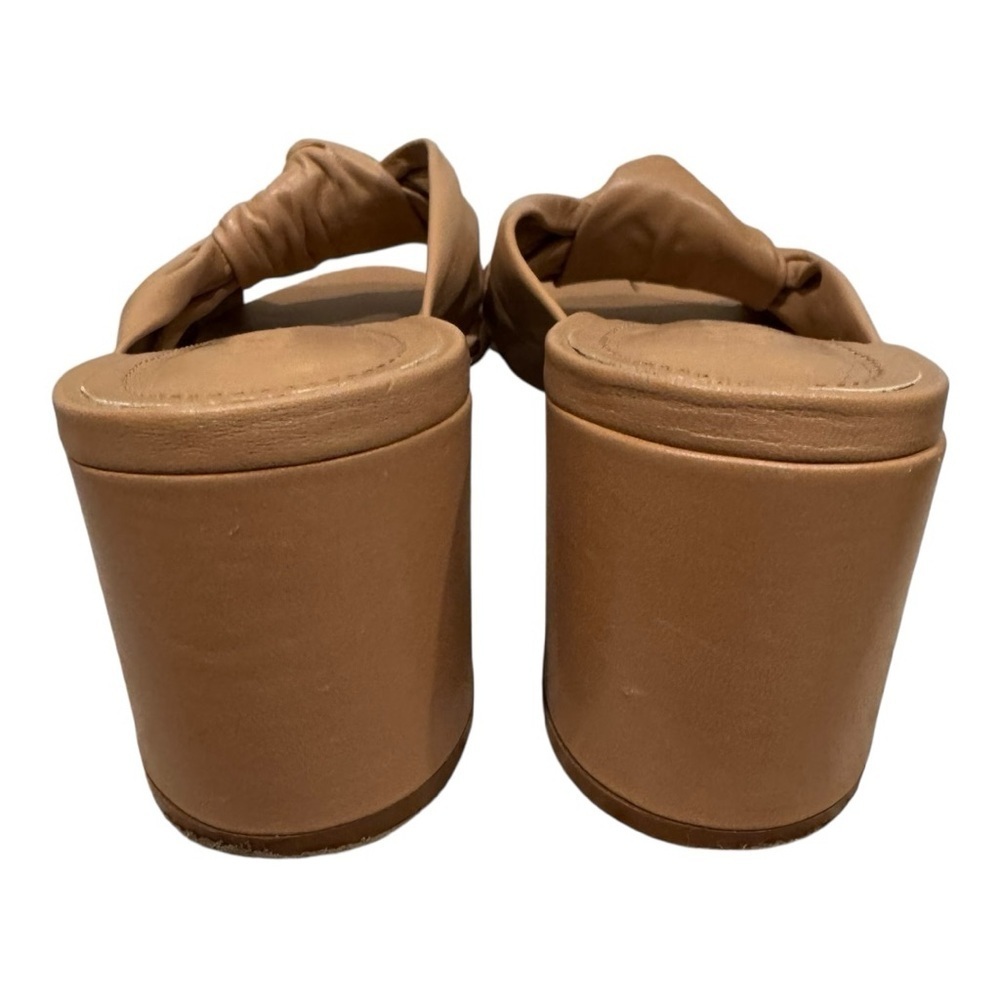 Schutz Leather Knotted Block Heel Mules – Size 8.5B 👠✨ - Picture 5 of 7